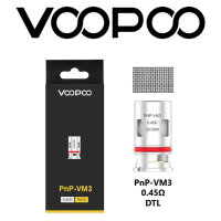 VooPoo PnP-VM3 0,45 Ohm Mesh Verdampferkopf (5 Stück...