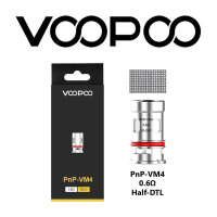 VooPoo PnP-VM4 0,6 Ohm Mesh Verdampferkopf (5 Stück...